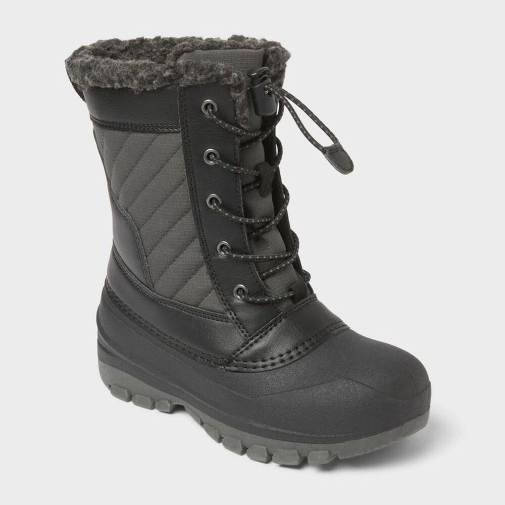 Kids' Skylar Easy-On Winter Boots - All In Motion Black 3